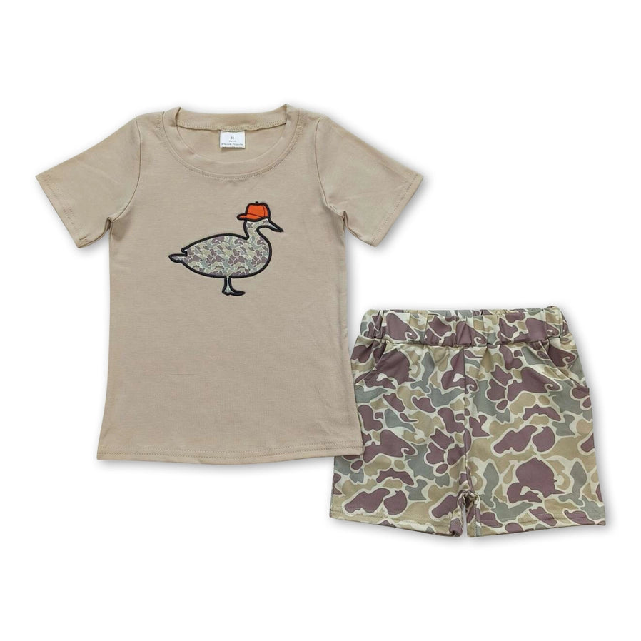 Camo Duck Embroidered Set