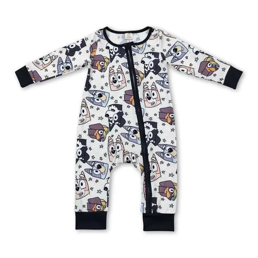 Dog Stars Baby Boy Halloween Bamboo Zipper Sleeper