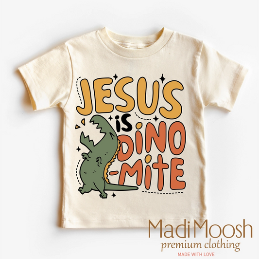 Jesus Is Dino Mite Dinosaur Shirt